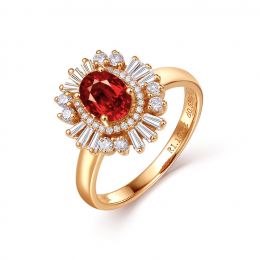 Bague de Fiançailles Rubis Cesária Évora