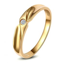 Alliance originale or jaune - Alliance Femme - Diamant