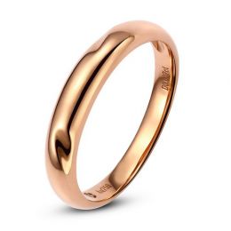 Alliance en or ronde - Alliance Homme Or rose - Diamant