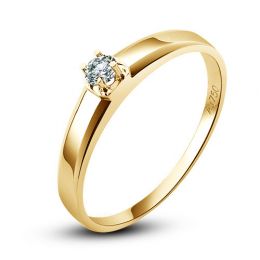 Alliance mariage originale - Alliance Femme - Or jaune - Diamant