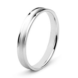 Alliance Homme platine - Incurvation précieuse