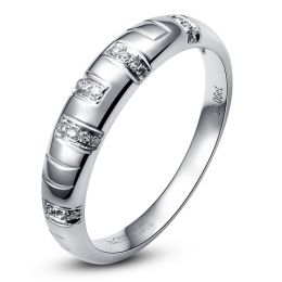 Bague Platine et Diamants pour homme | Toi et moi