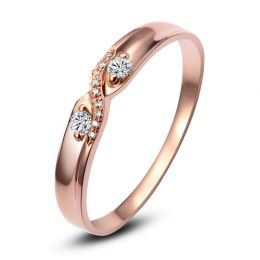 Alliance mariage diamants or rose Femme | Constance