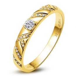 Bague Or jaune et Diamants pour femme | Toi et moi