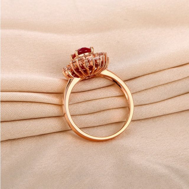 Bague de Fiançailles Rubis Cesária Évora