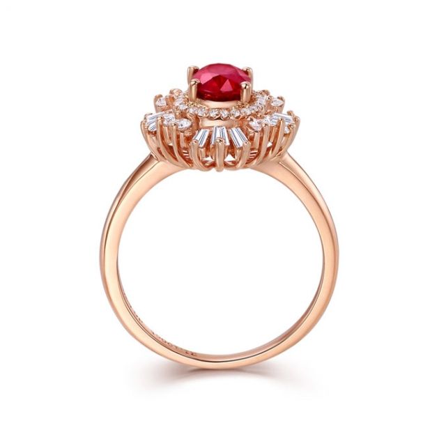 Bague de Fiançailles Rubis Cesária Évora