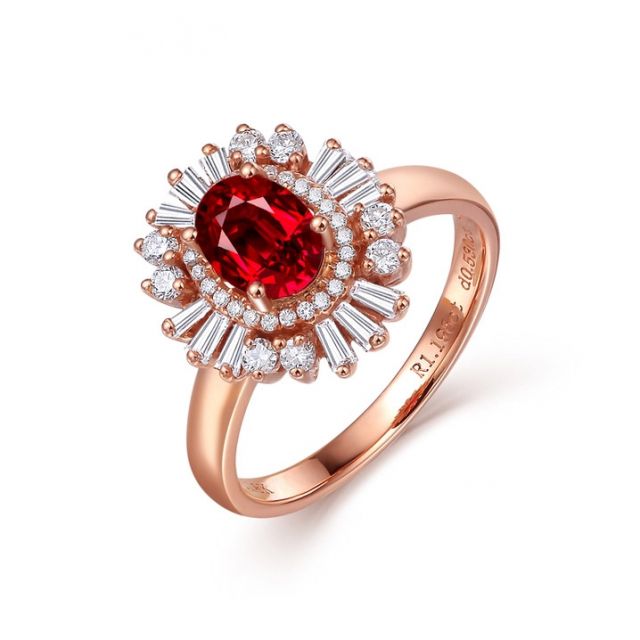 Bague de Fiançailles Rubis Cesária Évora