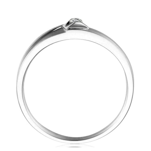 Alliance Giuliana Brossée et Polie Platine, Diamant - Femme | Gemperles