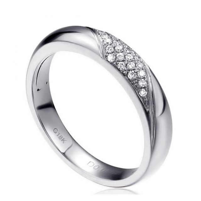 Alliance femme constellation - Or blanc - Diamants | Autour de moi pour madame