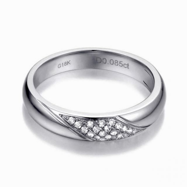 Alliance femme constellation - Or blanc - Diamants | Autour de moi pour madame