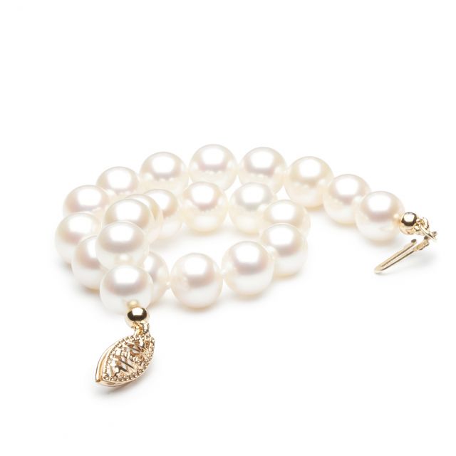 Bracelet perles de culture Femme - Perle eau douce blanche - 7/7.5mm