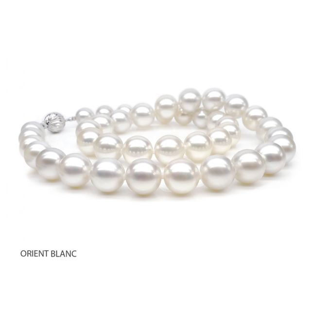 Collier grosse perle - Collier mariage perle blanche - 9.5/10.5mm