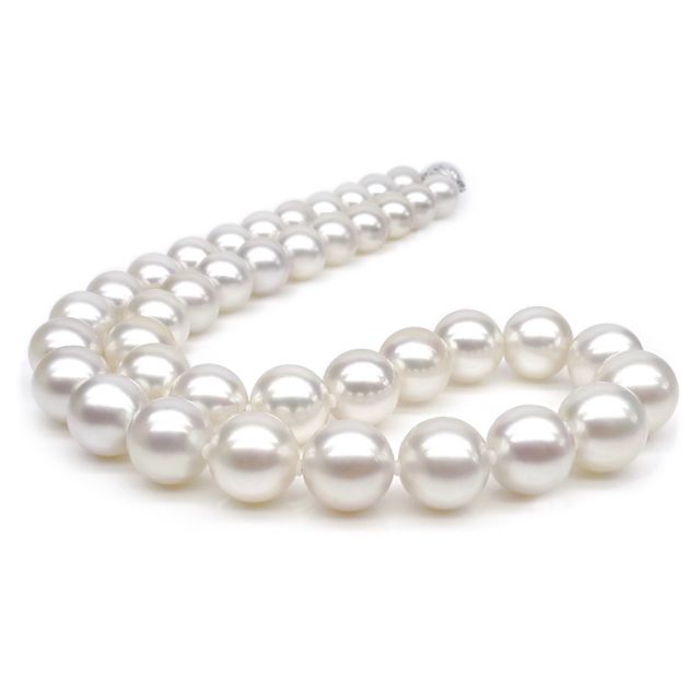 Collier grosse perle - Collier mariage perle blanche - 9.5/10.5mm