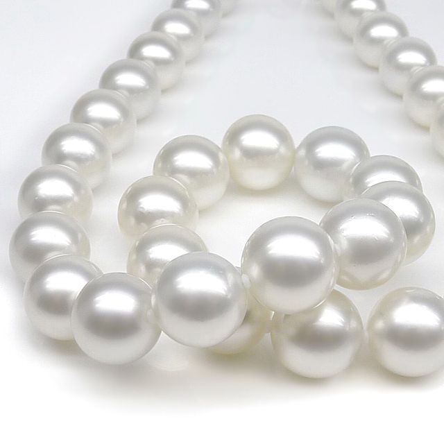 Collier de perles d'Australie blanches - Perle mers du sud 10/12mm