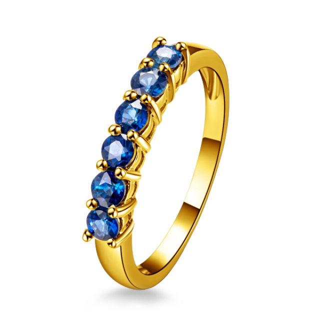 Bague saphir - Sophistiquée et Glamour - Or jaune