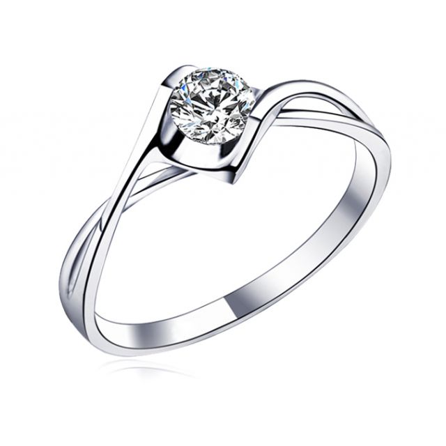 Solitaire Diamant 0.15 Carat - Victor Hugo, A Jeanne Platine | Gemperles