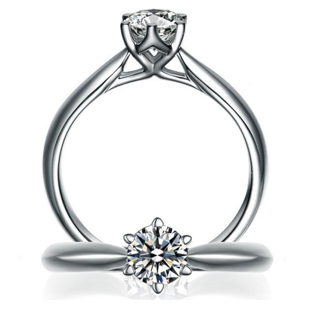 Solitaire Or Blanc, Diamant 0.25ct - L'Amour - Adélaïde DUFRÉNOY | Gemperles