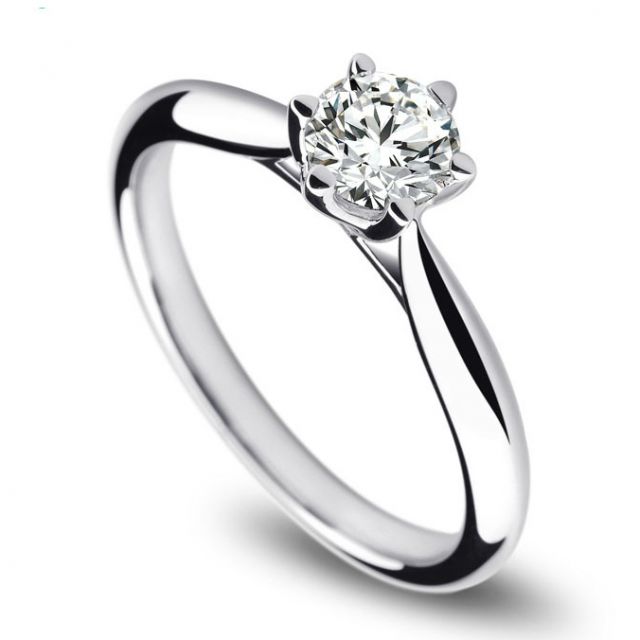 Solitaire Or Blanc, Diamant 0.25ct - L'Amour - Adélaïde DUFRÉNOY | Gemperles