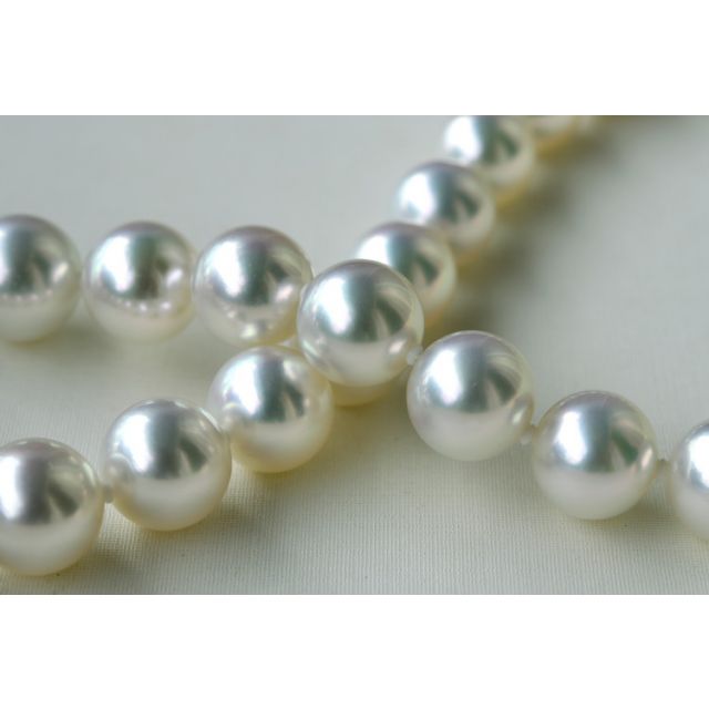 Collier de perles d'Australie blanches - Perle mers du sud 10/12mm