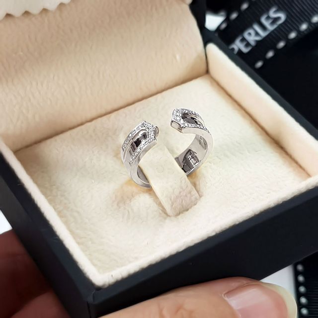 Alliances or blanc originales - Anneaux discontinus Couple - Diamants