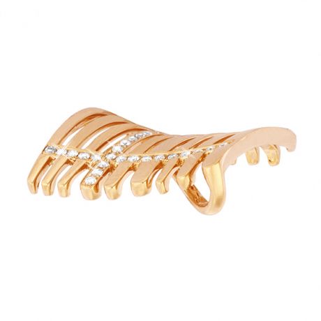 Pendentif barrettes d'or jaune croisées de 29 diamants sertis grains