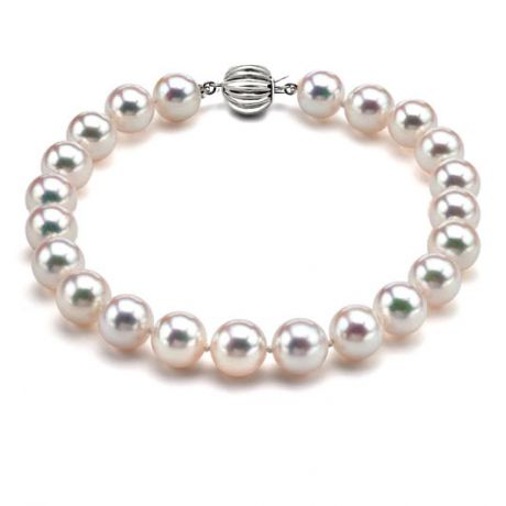 Bracelet perles Akoya Japon - Perle de culture - Eau de mer - 6.5/7mm
