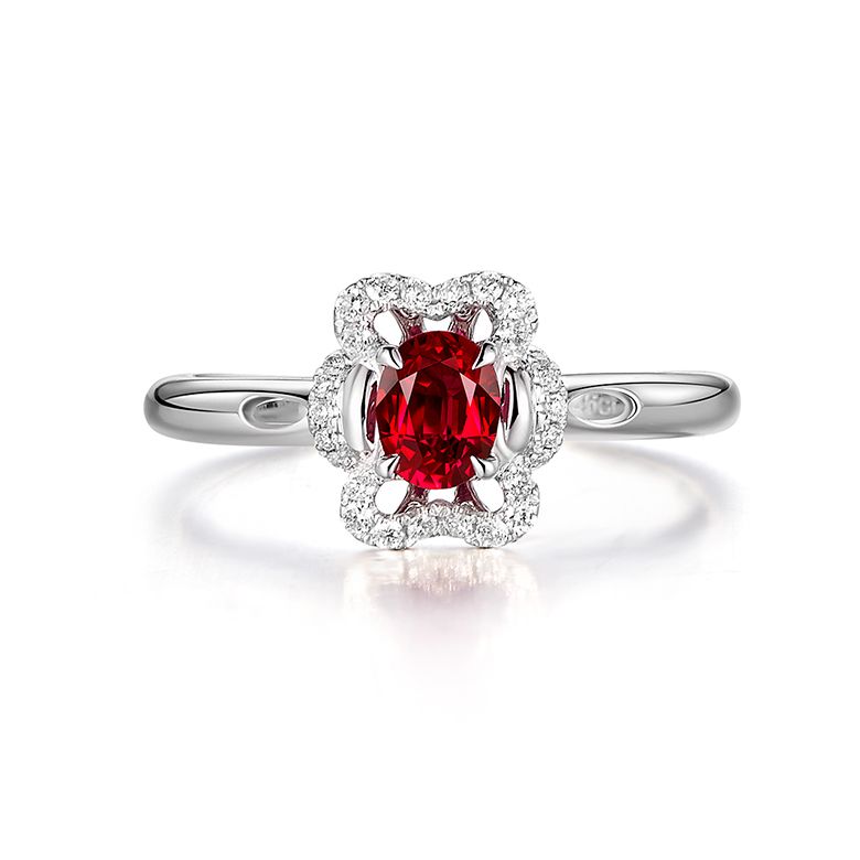 Bague Flamenca Rubis Or blanc  - 2