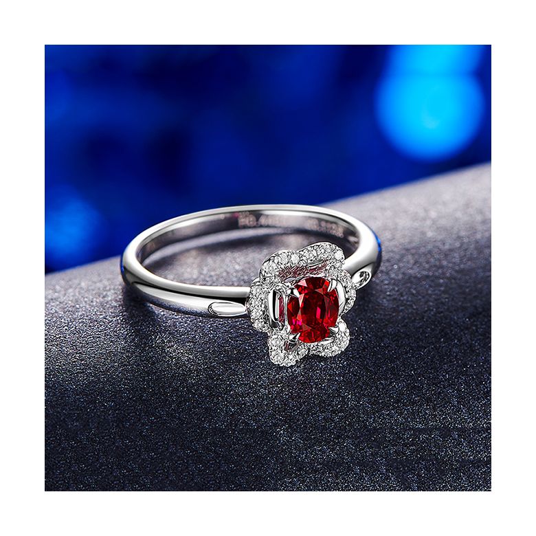 Bague Flamenca Rubis Or blanc  - 3