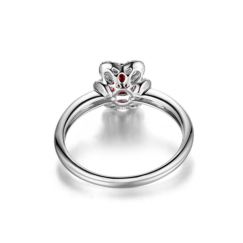 Bague Flamenca Rubis Or blanc  - 5