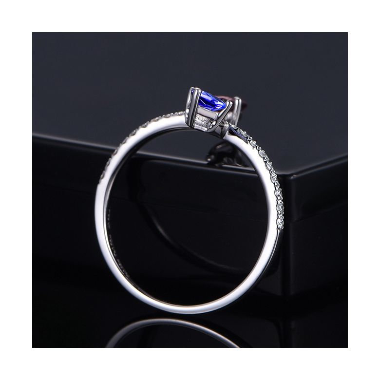 Bague Autre moi. Or blanc, diamants, Saphirs - 4