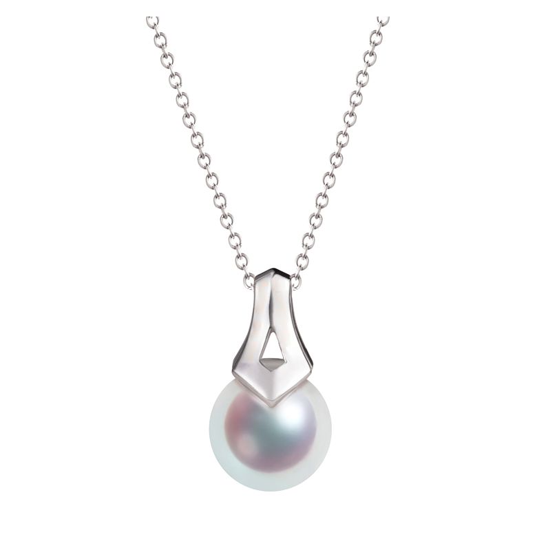 Pendentif et Boucles Michiko. Perles Akoya, Or blanc, diamants - 9