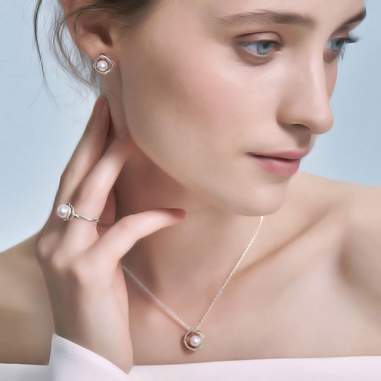 Bague perle de culture - Perle Akoya Japon - Or blanc - Coco Chanel - 3