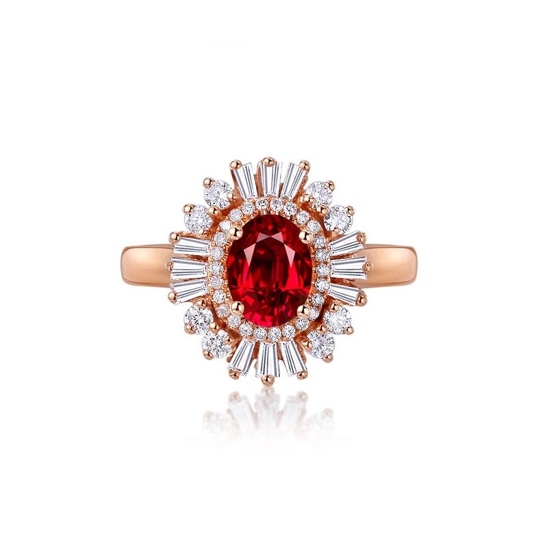 Bague de Fiançailles Rubis Cesária Évora - 3