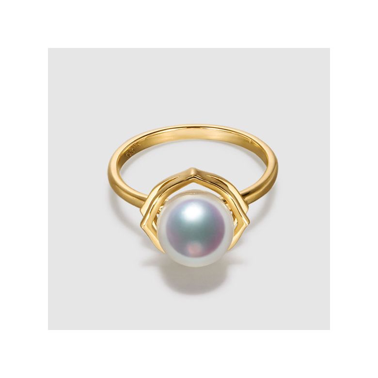 Pendentif, Bague et Boucles Coco Chanel. Perles Akoya, Or jaune, Diamants - 6