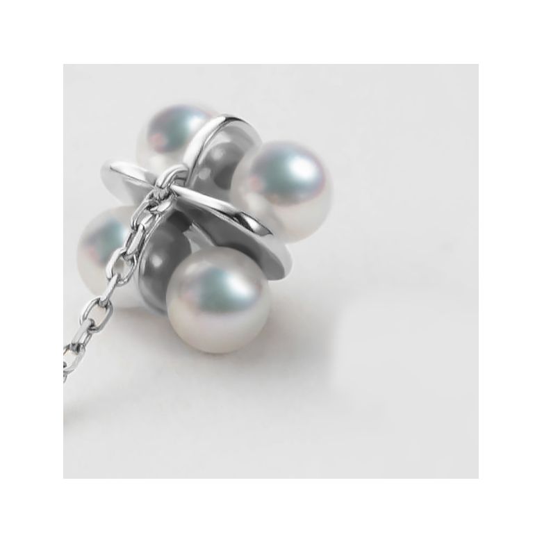 Pendentif trèfle 4 perles - 2 - 6