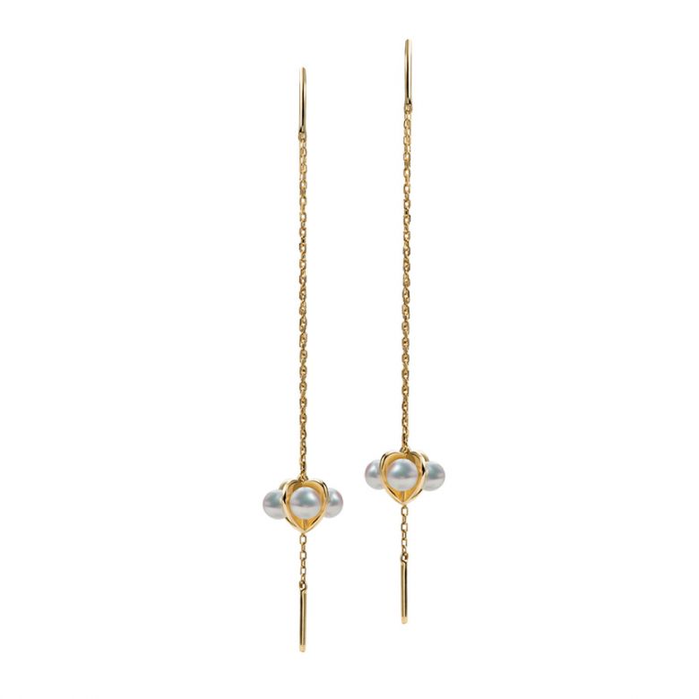 Boucles Oreilles Trèfle 4 Perles - 1