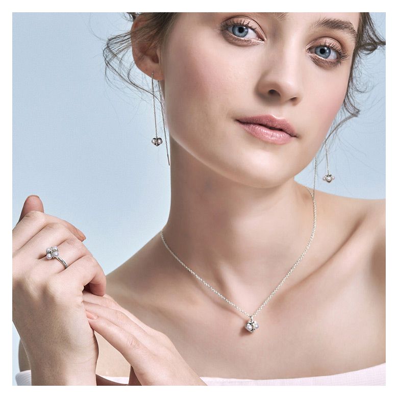Bague trèfle 4 perles - 2 - 5