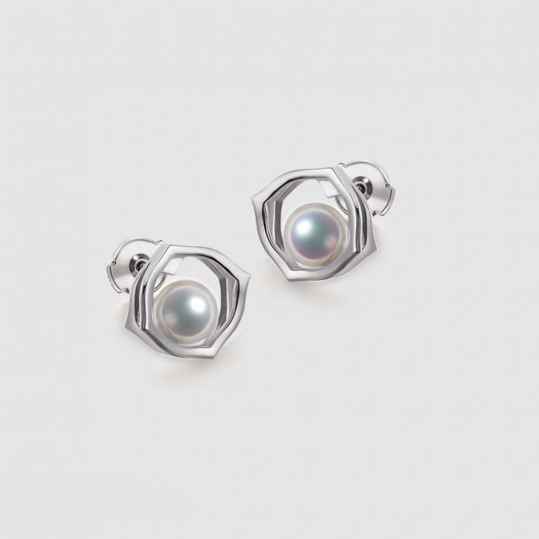 Pendentif, Bague et Boucles Coco Chanel. Perles Akoya, Or blanc, Diamants - 3