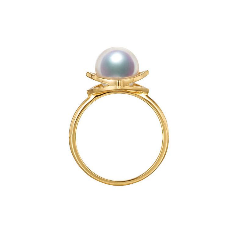 Pendentif, Bague et Boucles Coco Chanel. Perles Akoya, Or jaune, Diamants - 8