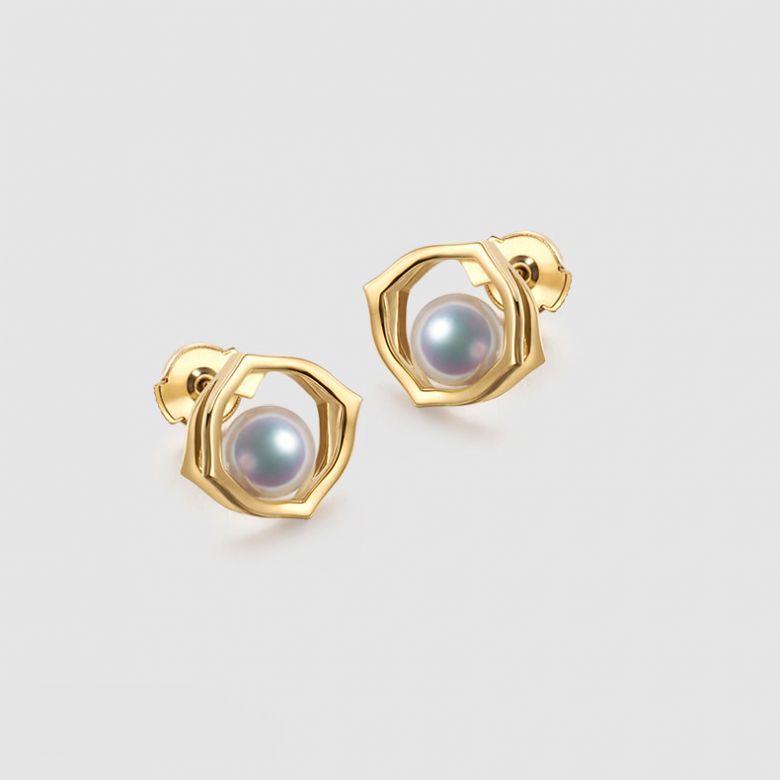 Pendentif, Bague et Boucles Coco Chanel. Perles Akoya, Or jaune, Diamants - 10