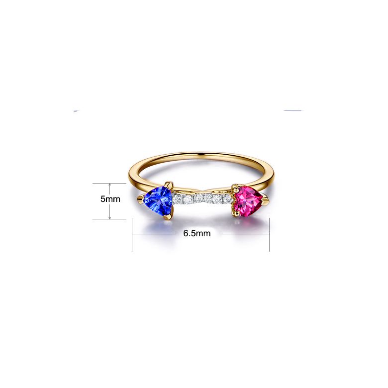 Bague croisée des chemins. Or jaune - 8
