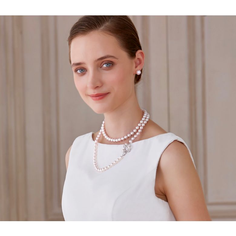 Collier sautoir perles Akoya 90cm - Perle AAA, 7.5/8mm - Hajime - 2