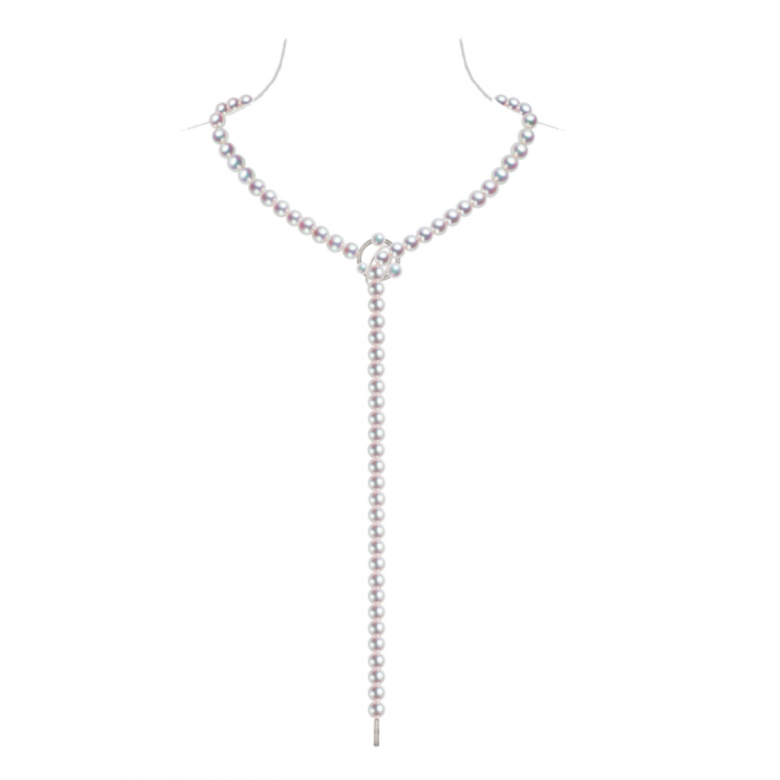 Collier sautoir perles Akoya 90cm - Perle AAA, 7.5/8mm - Hajime - 4