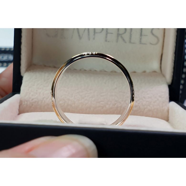 Alliances Couple. 2 Ors. Diamants 0.160ct - 5