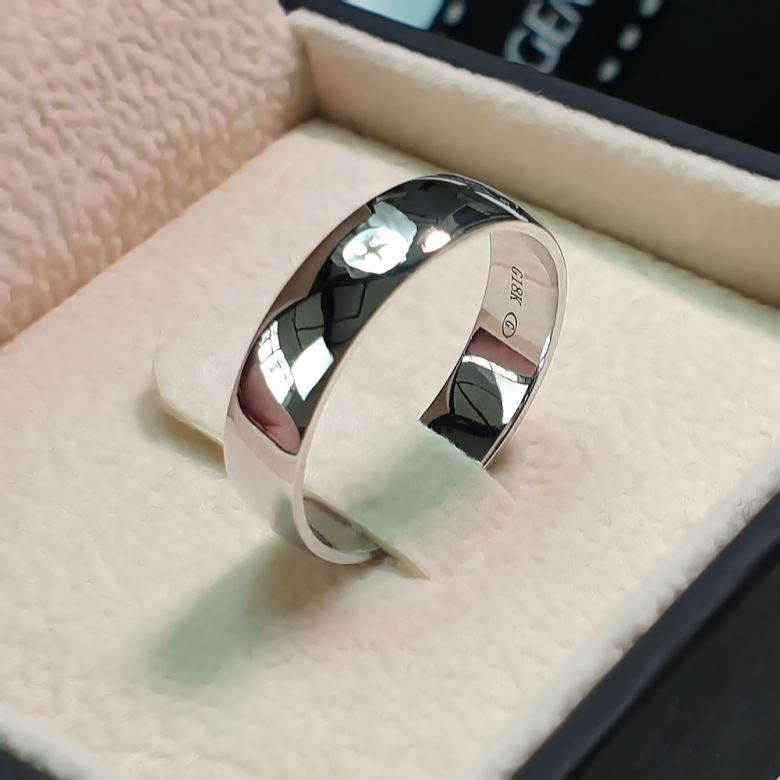 Alliance Mariage - Alliance Homme - Anneau Or Blanc 18 carats | Gemperles - 6