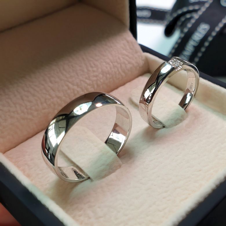 Alliance Mariage - Alliance Homme - Anneau Or Blanc 18 carats | Gemperles - 7