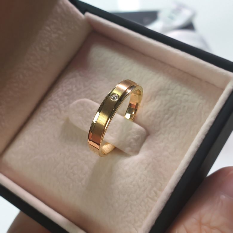 Alliance Une pointe d'amour pour Homme, Or jaune - 4