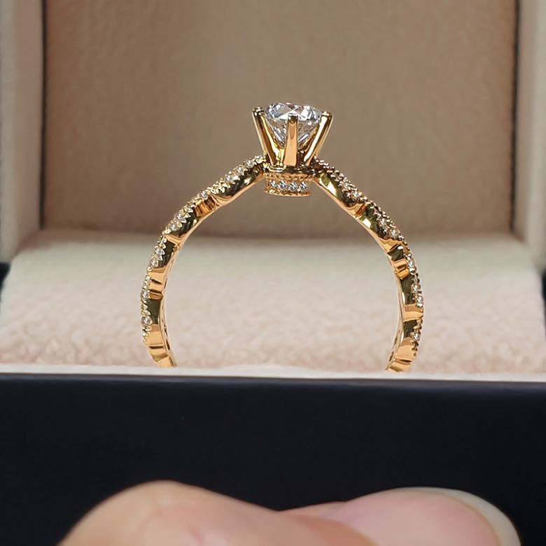 Bague Arthur Rimbaud - Sensation - Or Jaune & Diamants | Gemperles - 7