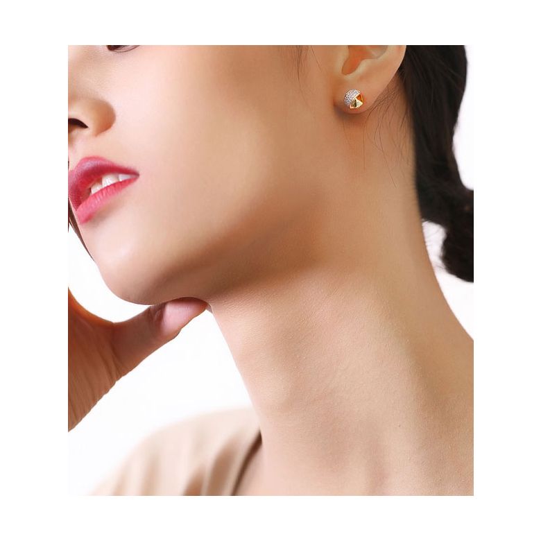 Boucle d'Oreille Il était une fois... Nous. Or jaune, Diamants I Gemperles - 4