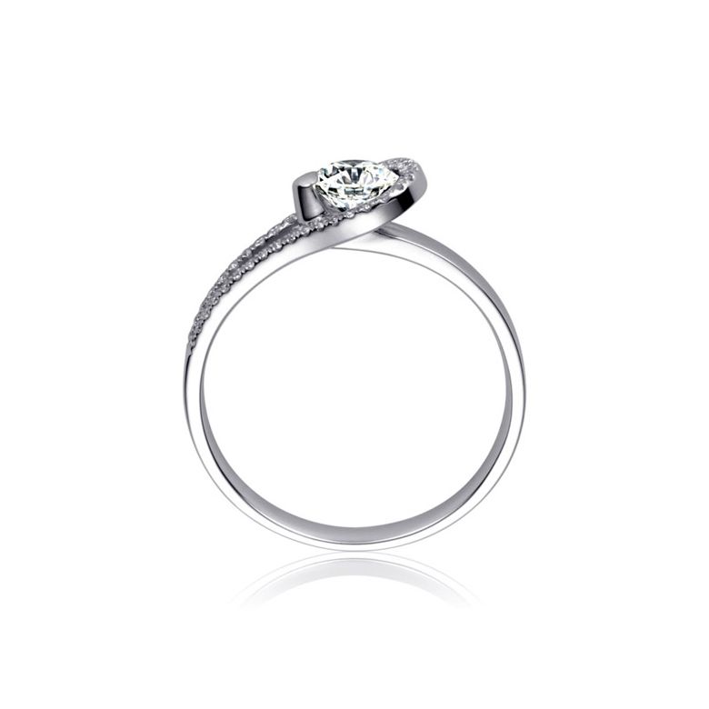 Bague Solitaire Victor Hugo - Les contemplations - Or blanc | Contemplations - 4